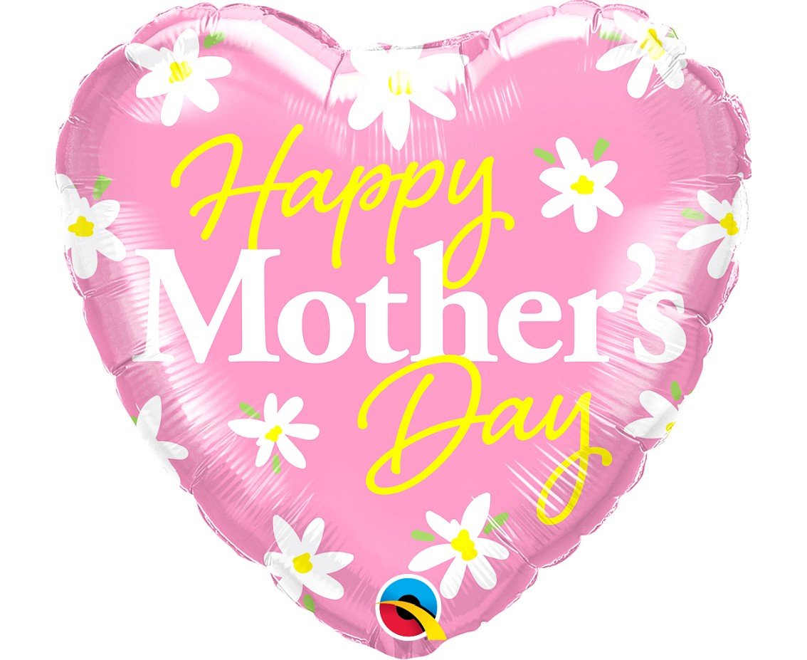 Balon Foliowy 18 Ql Hrt Happy Mother S Day Stokrotki Qualatex