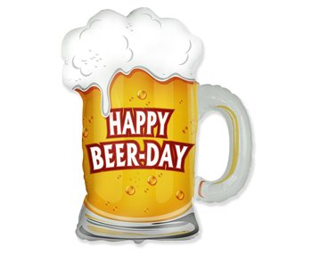 Balon Foliowy 24 Cale Fx - Kufel: Happy Beer-Day, Pakowany - Flexmetal