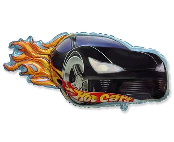 Balon Foliowy 24" Fx - "Hot Car" (Czarny) Transparent - Flexmetal