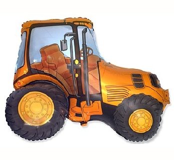Balon Foliowy 24" Fx - "Traktor" (Pomarańczowy) - Flexmetal