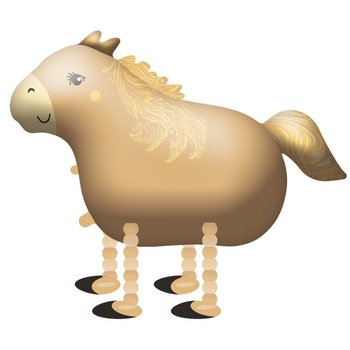 Balon foliowy airwalker koń chodzący brązowy 54x96cm - Amscan