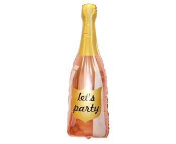 Balon foliowy B&C, szampan, różowo-złoty, 91x40 cm - GoDan