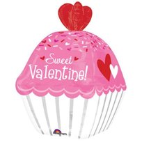 Balon foliowy, Babeczka Słodkie Walentynki, 24