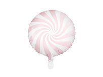 Balon foliowy, Cukierek, 45 cm, jasnoróżowy