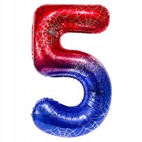 BALON FOLIOWY CYFRA 5 PIĘĆ SPIDERMAN SPIDEY AVENGERS NA HEL URODZINY 100 CM