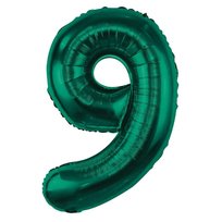 Balon foliowy cyfra butelkowa zieleń 32 cale 80cm - 9
