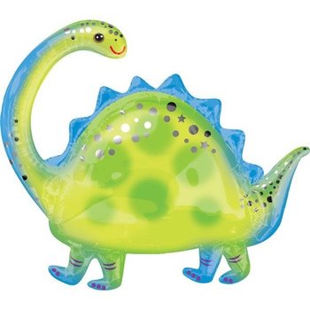 Balon foliowy, dinozaur zielony dino