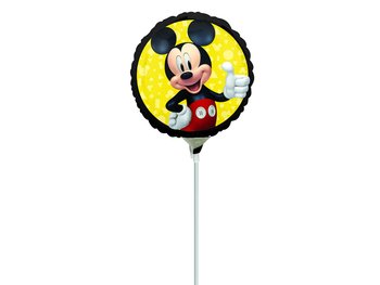 Balon foliowy do patyka Myszka Mickey - 23 cm - 1 szt. - Amscan