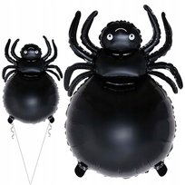 BALON FOLIOWY DUŻY STRASZNY PAJĄK HALLOWEEN OZDOBA DEKORACJA IMPREZA CZARNY
