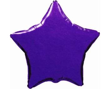 Balon foliowy, gwiazda, 18", fioletowy - Flexmetal