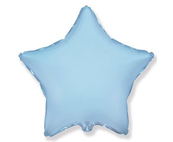 Balon foliowy, gwiazda, 18", jasnoniebieski - Flexmetal