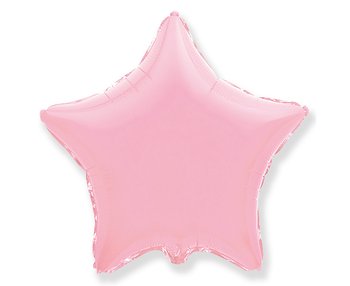 Balon foliowy, gwiazda, 18", różowy - Flexmetal