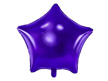 Balon foliowy, gwiazda, 19", fioletowy - PartyDeco