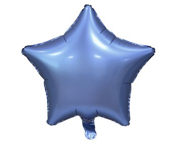 Balon foliowy, Gwiazda, 19", granatowy, matowy  - GoDan