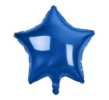 Balon foliowy, Gwiazda, 19", granatowy - GoDan