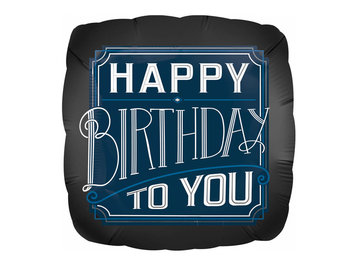 Balon foliowy Happy Birthday to you - 71 cm - 1 szt. - Amscan