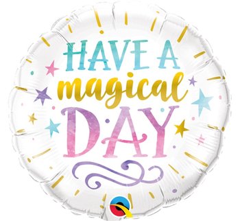 Balon foliowy, Have a Magical Day, 18" - Qualatex