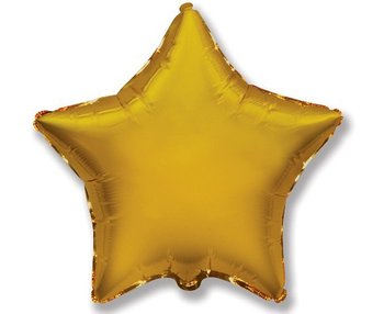 Balon foliowy Jumbo, gwiazda, 28", złoty - Flexmetal