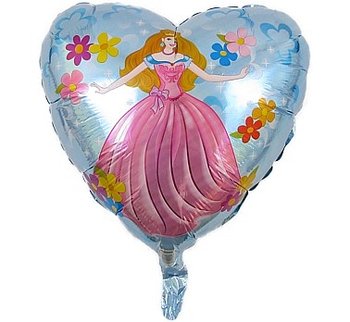 Balon foliowy, Księżniczka w kwiatach, 18" - Flexmetal