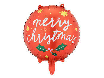 Balon Foliowy Merry Christmas, 45 Cm - PartyDeco
