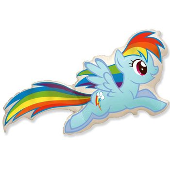 Balon foliowy, My Little Pony: Rainbow Dash, 16" - Flexmetal