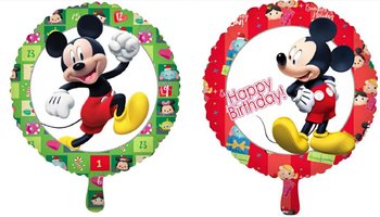 Balon foliowy Myszka Mickey, okrągły urodzinowy, 18' - Party spot