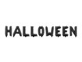 Balon foliowy napis literki Halloween czarny - Inna marka