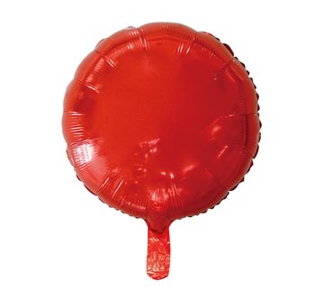 Balon foliowy, okrągły, 18", czerwony - GoDan
