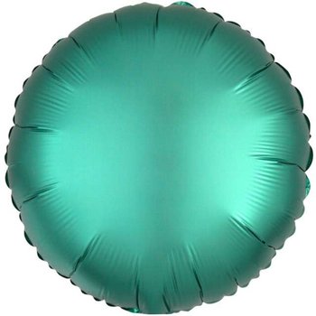 Balon foliowy, Okrągły, zielony mat, 17" - Amscan