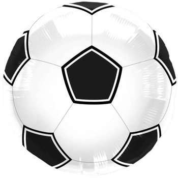Balon foliowy, Piłka Nożna, biało-czarny, 17" - Folat