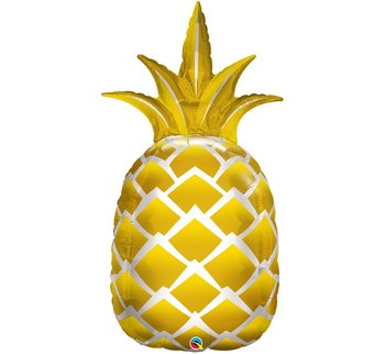 Balon foliowy, Pineapple, 44", złoty