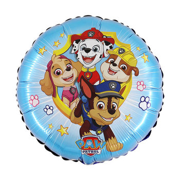 Balon foliowy Psi Patrol okrągły niebieski 46 cm - GRABO