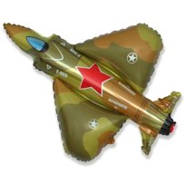 Balon foliowy Samolot Myśliwec Wojskowy Militarny Bojowy moro 94cm Inna marka