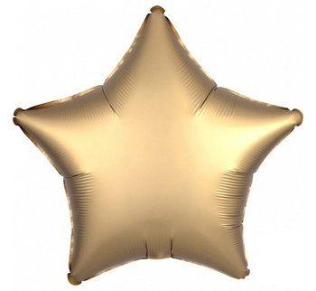 Balon Foliowy, Satyna Lux S15, Złoty , 43 Cm - GoDan