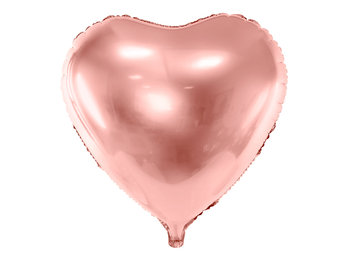 Balon foliowy, Serce, 45 cm, różowy - PartyDeco