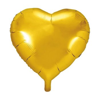 Balon foliowy, serce 45cm, złoty - NiebieskiStolik