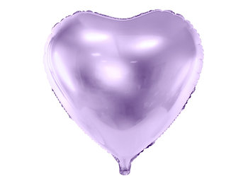 Balon foliowy, Serce, 61 cm, jasny liliowy - PartyDeco