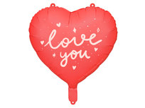 Balon foliowy Serce ''I love you'', 45 cm, mix (1 op. / 1 szt.)