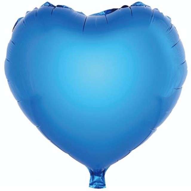 Balon foliowy serce niebieski 36 cm GoDan Przyjęcia i okazje w