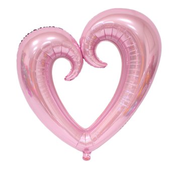 Balon Foliowy Serce Różowy Wesele Walentynki