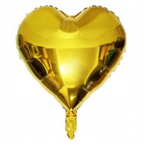 Balon foliowy serce złote 45cm