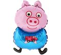 Balon foliowy, Świnka Peppa, 14", niebieski - Flexmetal Balloons