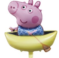 Balon foliowy Świnka Peppa w łódce