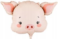Balon Foliowy ŚWINKA Prosiaczek Zwierzęta Farma Wieś Urodziny Party 61x36cm