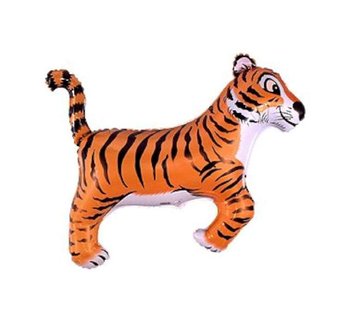 Balon foliowy, tygrys, 14", pomarańczowy - Flexmetal