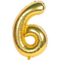 Balon foliowy Złota cyfra 40cm - 6