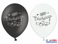 Balon, Happy Birthday, 30 cm, 6 sztuk&nbsp;-&nbsp;PartyDeco