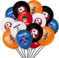 Balon Klasyczny z Nadrukiem na URODZINY - ROBLOX - 18 szt Unicorn