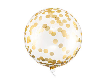 Balon Kula W Złote Kropki 40 Cm - PartyDeco