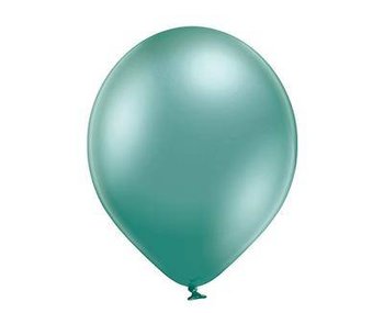 Balon lateksowe D5 Glossy Green zielone 12cm, 100 szt. - BELBAL